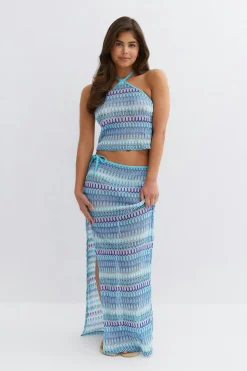 Gina Tricot 14+ he axi kirt Blå Clearance