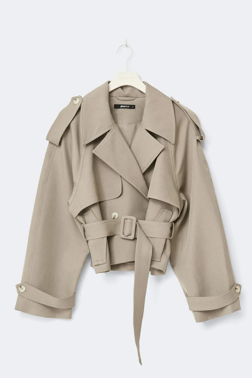Gina Tricot hort beted trench coat Beige Hot