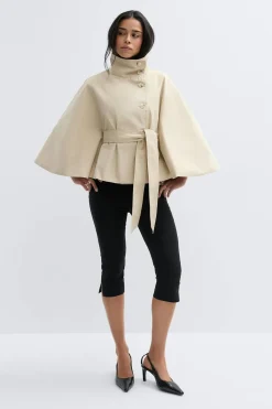 Gina Tricot hort cape trench jacket Beige Online
