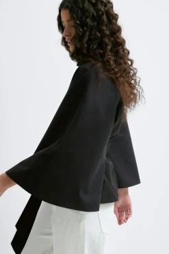 Gina Tricot hort cape trench jacket Svart Sale