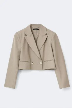 Gina Tricot hort doube breated bazer Beige