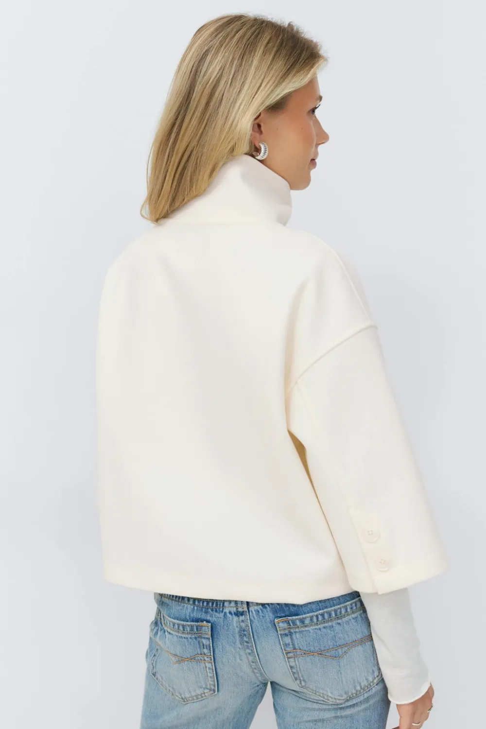 Gina Tricot 14+ hort fet jacket Hvit Outlet