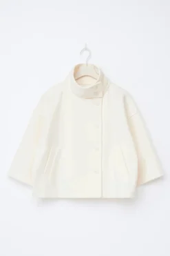 Gina Tricot 14+ hort fet jacket Hvit Outlet