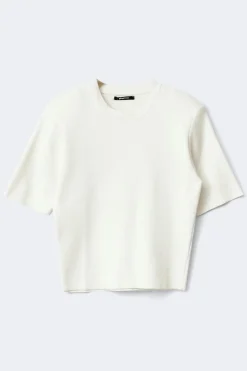 Gina Tricot houder pad knitted top Hvit