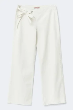 Gina Tricot Side knot jeans Hvit Hot