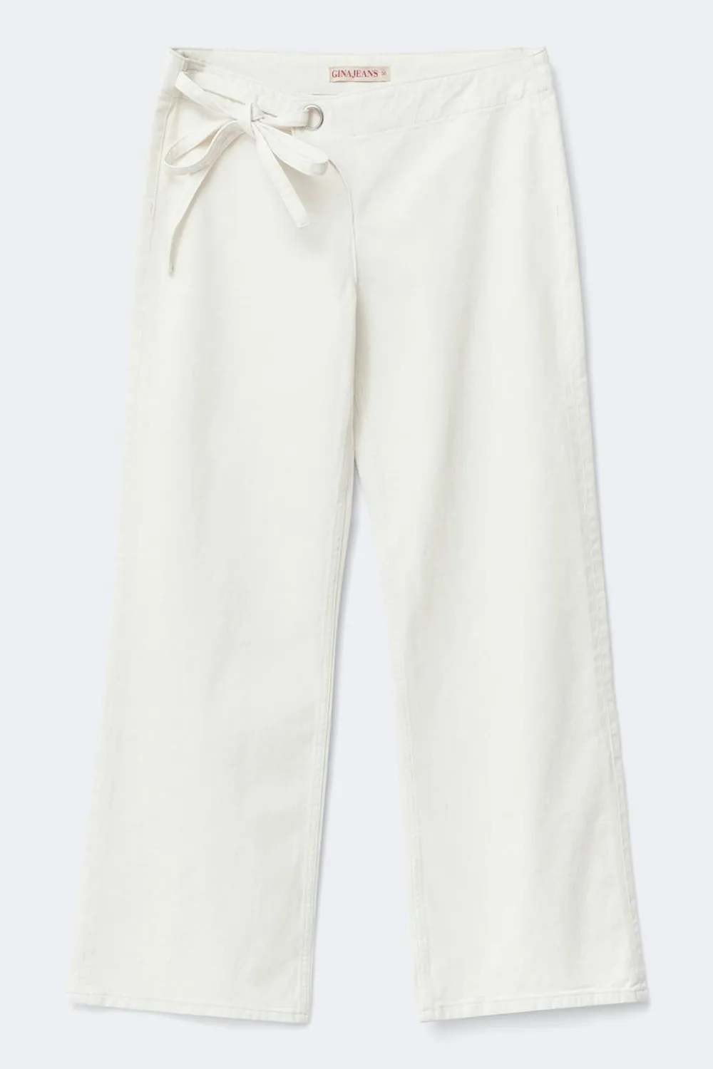 Gina Tricot Side knot jeans Hvit Hot