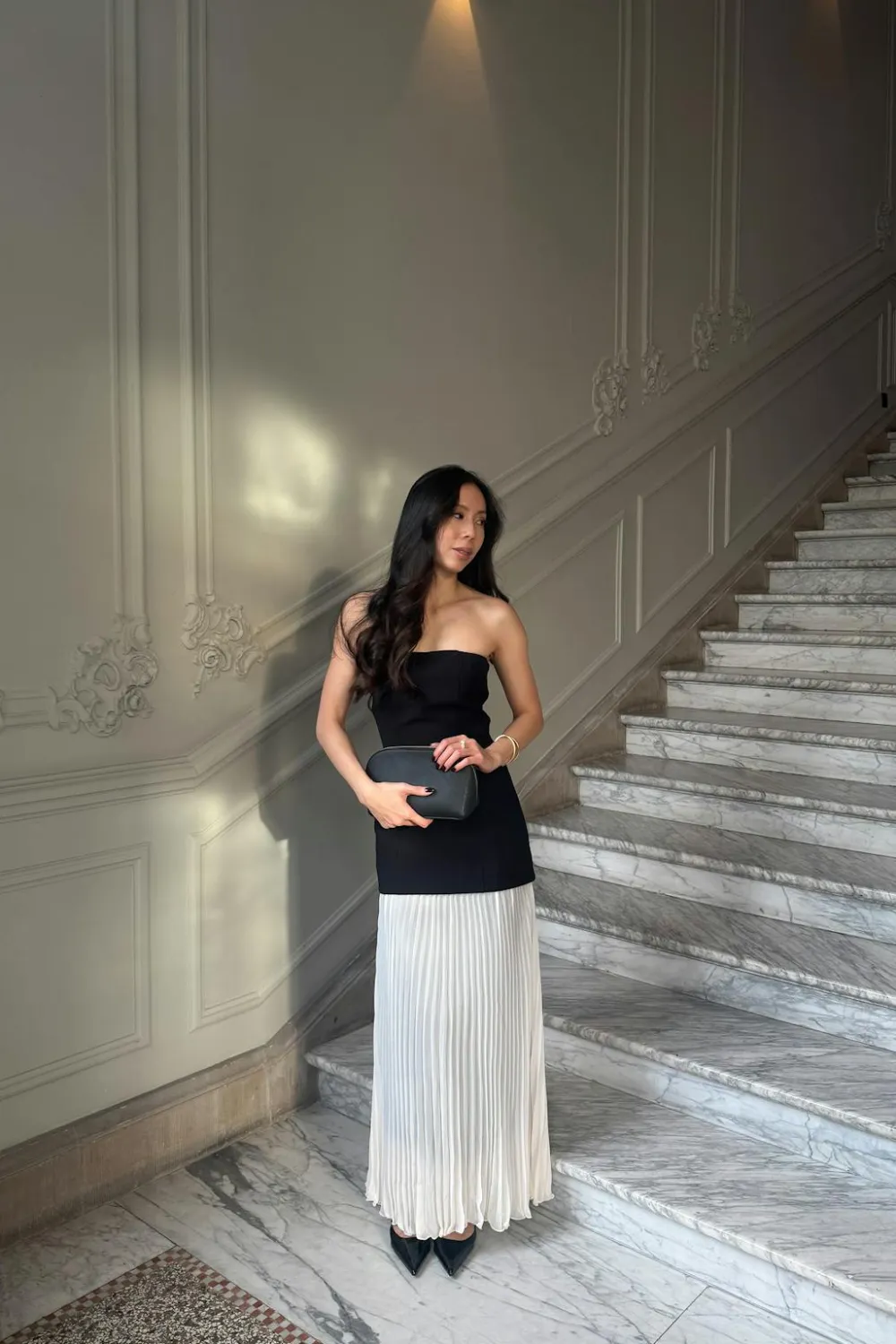 Gina Tricot Sleeveless dropped waist dress Svart New