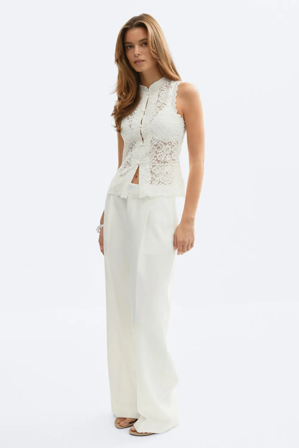 Gina Tricot eevee ace top Hvit Clearance