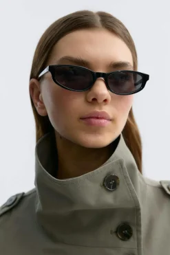 Gina Tricot Slim cateye sunglasses Svart