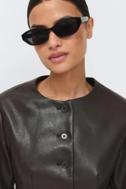 Gina Tricot Slim cat eye sunglasses Svart