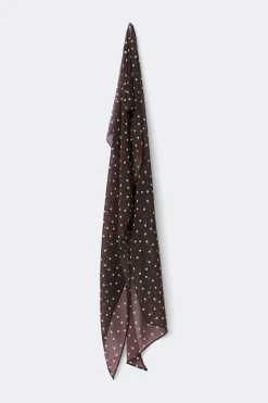 Gina Tricot Slim chiffon scarf Brun New
