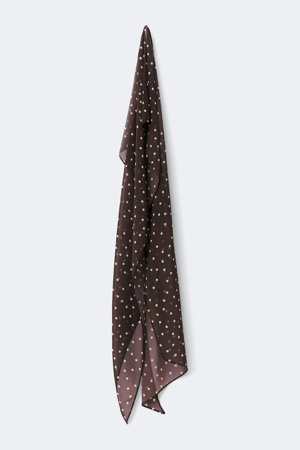 Gina Tricot Slim chiffon scarf Brun New