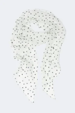 Gina Tricot Slim chiffon scarf Hvit