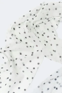 Gina Tricot Slim chiffon scarf Hvit