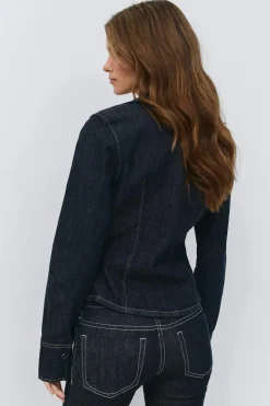 Gina Tricot i fit deni hirt Blå Best