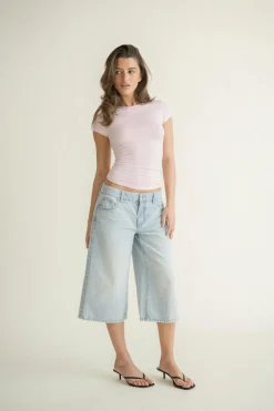 Gina Tricot i fit top Rosa Hot