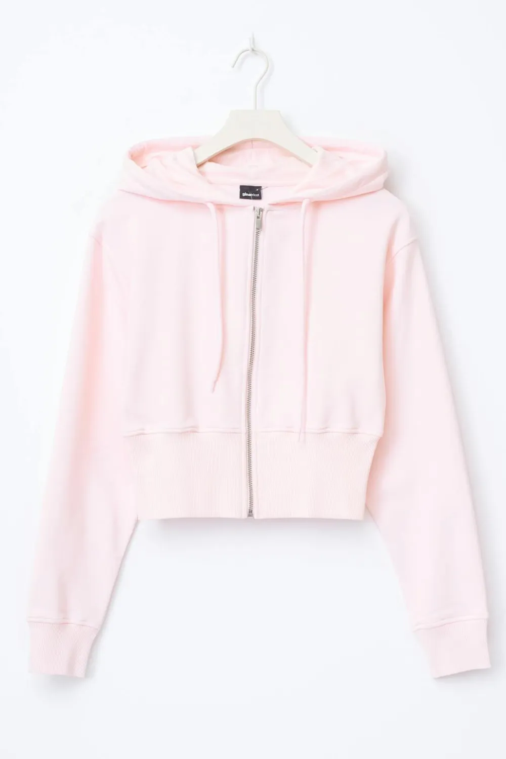 Gina Tricot i fit zip hoodie Rosa Sale