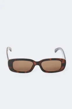 Gina Tricot Slim rectangular sunglasses Brun New