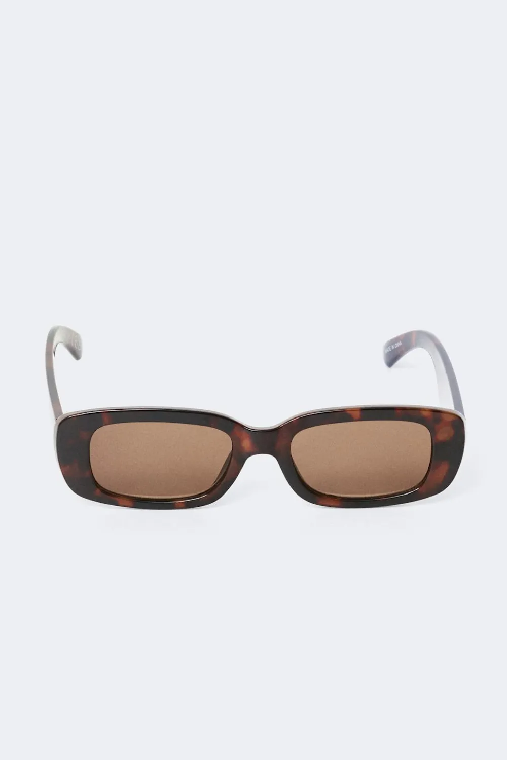 Gina Tricot Slim rectangular sunglasses Brun New