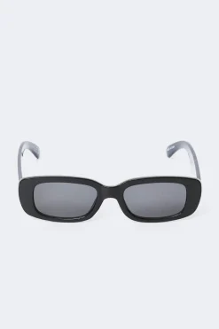 Gina Tricot Slim rectangular sunglasses Svart