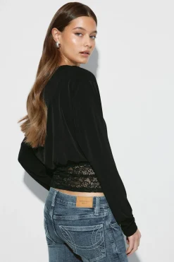 Gina Tricot ouchy ace top Svart
