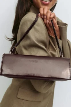 Gina Tricot Small patent shoulder bag Rød Best
