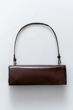Gina Tricot Small patent shoulder bag Rød Best