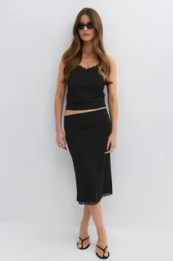 Gina Tricot 90 idi ace detai kirt Svart New