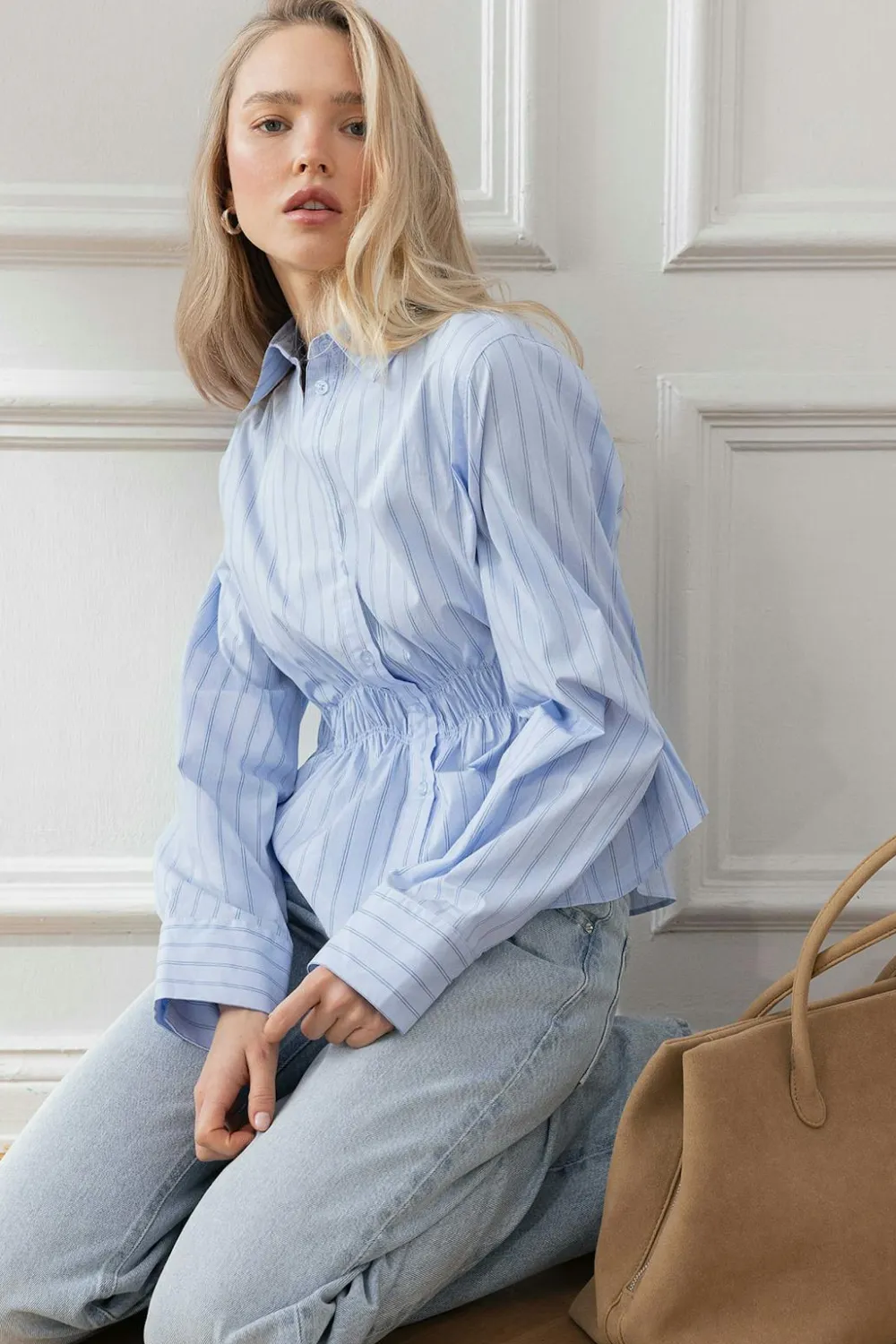 Gina Tricot ock boue Blå New