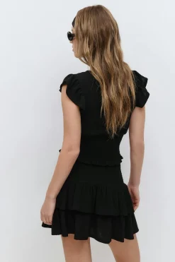 Gina Tricot ock fri top Svart Hot
