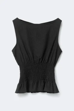 Gina Tricot ock top Svart Hot