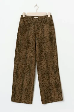 Gina Tricot Snake jeans Brun New