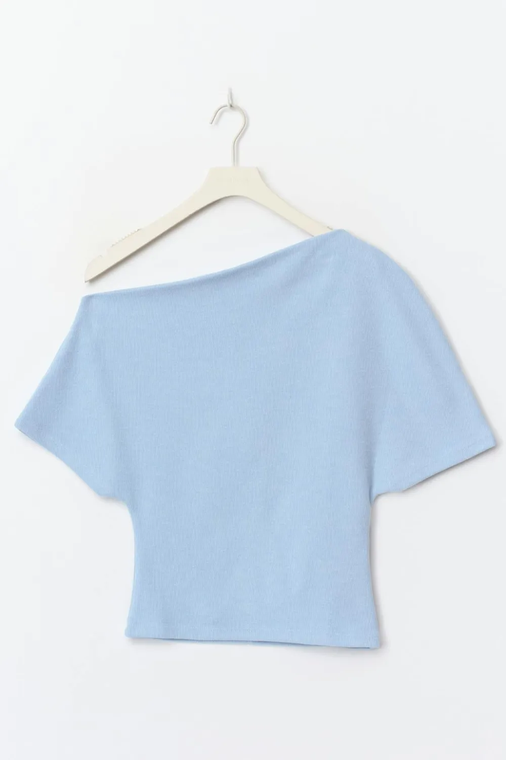 Gina Tricot oft ayetric top Blå Clearance