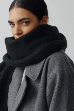 Gina Tricot Soft chunky scarf Svart Best