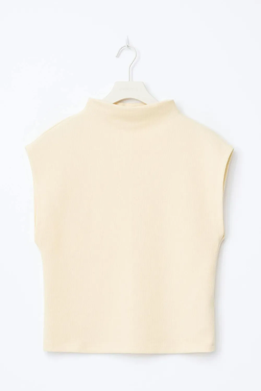 Gina Tricot oft funne neck top Gul Outlet