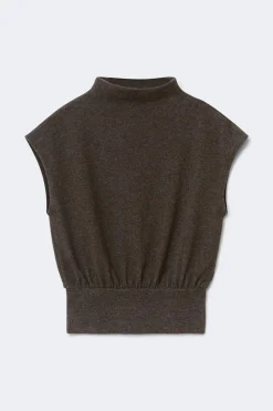 Gina Tricot oft funne neck top Brun Hot