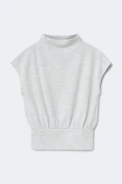 Gina Tricot oft funne neck top Grå Outlet