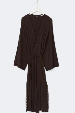 Gina Tricot oft ace oungewear robe Brun New