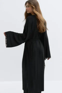 Gina Tricot oft ace oungewear robe Svart Online