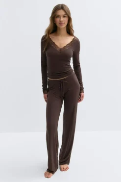 Gina Tricot oft ace oungewear top Brun Online