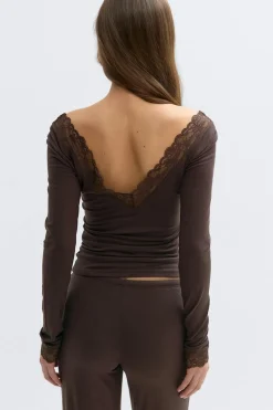 Gina Tricot oft ace oungewear top Brun Online