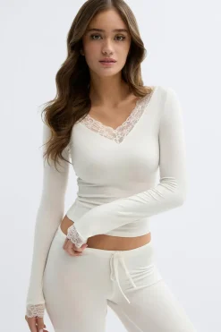Gina Tricot oft ace oungewear top Hvit Outlet