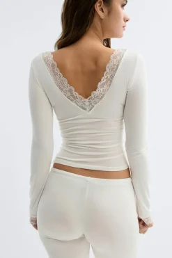Gina Tricot oft ace oungewear top Hvit Outlet