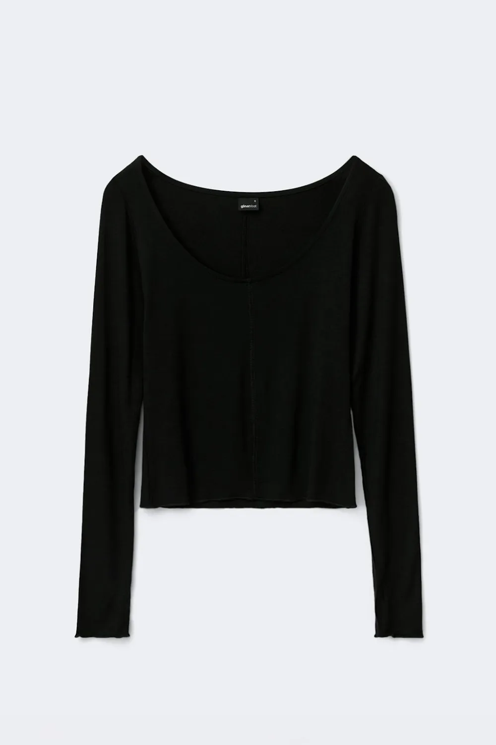 Gina Tricot oft ayering yoga top Svart Hot