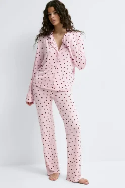 Gina Tricot oft pyjaa hirt Rosa Hot