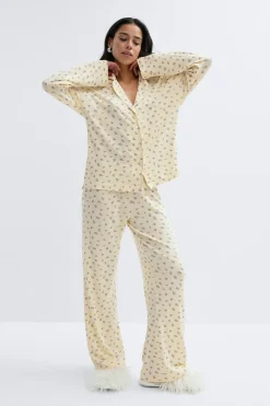 Gina Tricot oft pyjaa hirt Gul Outlet