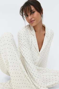 Gina Tricot oft pyjaa hirt Hvit Outlet