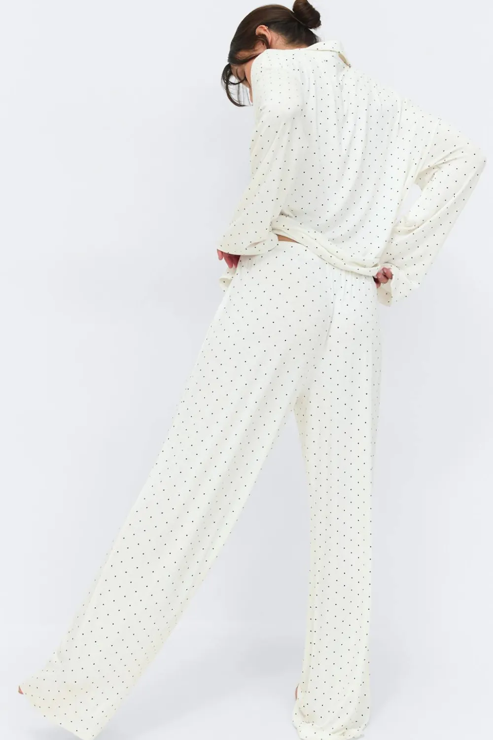 Gina Tricot oft pyjaa trouer Svart