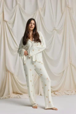 Gina Tricot oft pyjaa trouer Hvit New