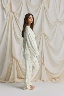 Gina Tricot oft pyjaa trouer Hvit New